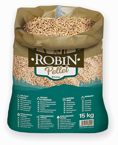 worek pelletu opałowego Robin do kupienia w Ślesinie lub sklepie internetowym